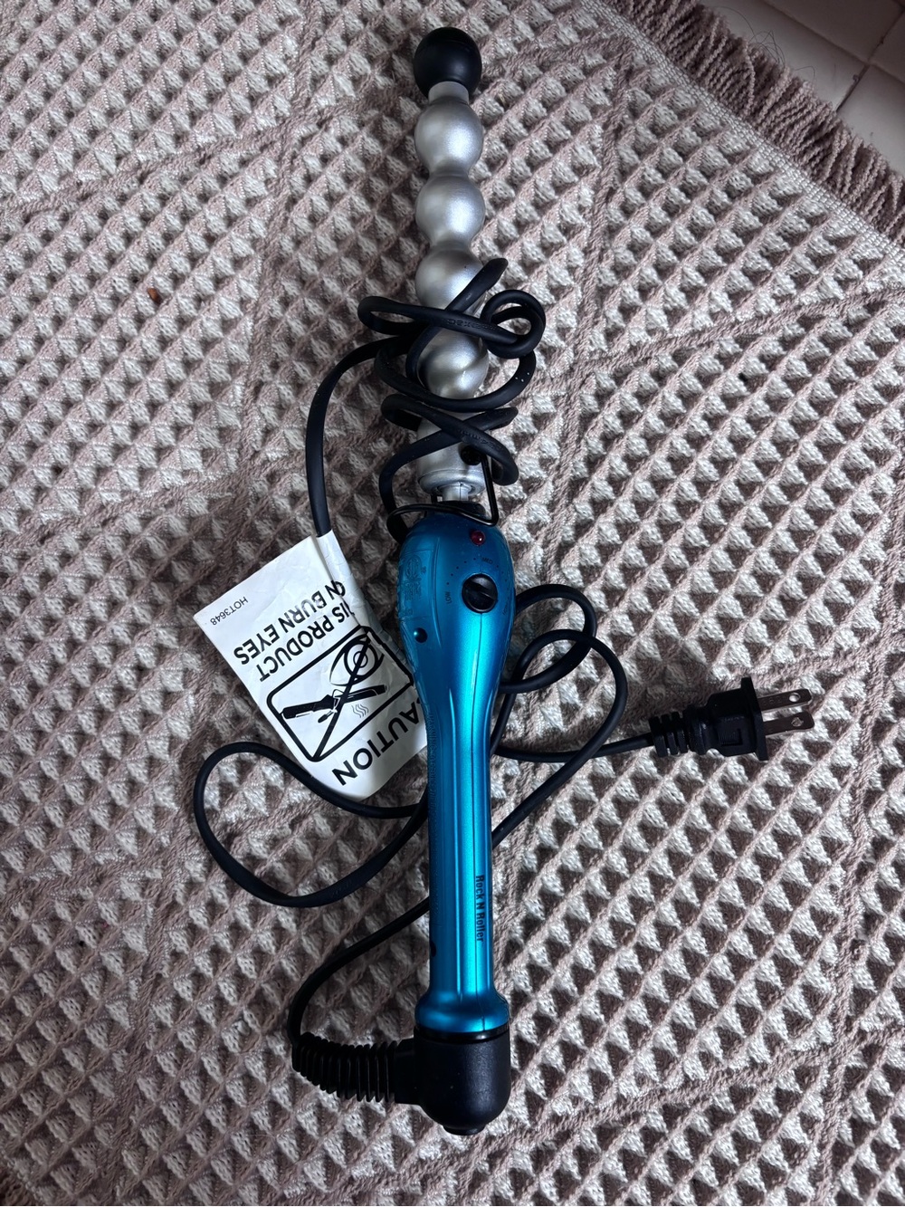 Blue and silver Bed Head Curling Iron - Rock N Roller